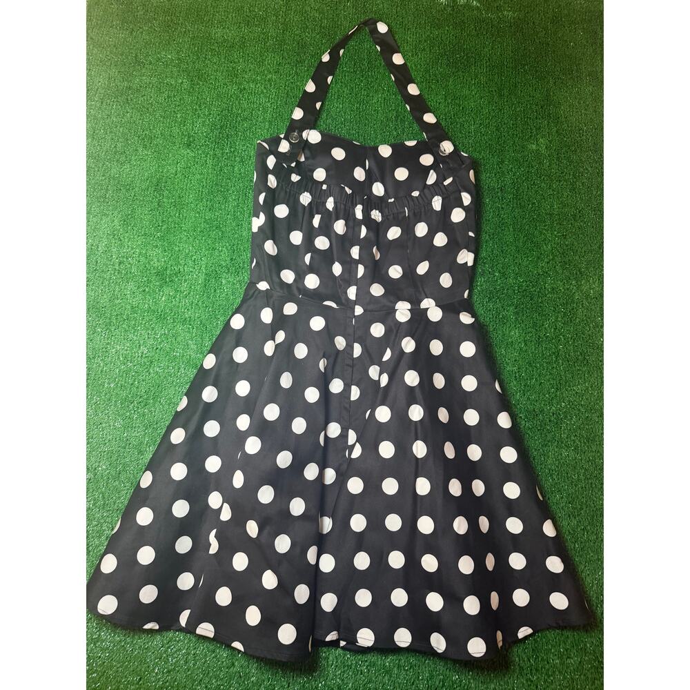 Ixia for Modcloth Traveling Cupcake Polka Dot Retro Rockabilly Dress Size M - Picture 12 of 12